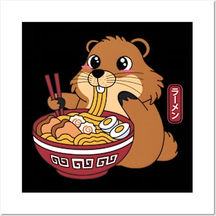 Groundhog Ramen Noodles Posters and Art